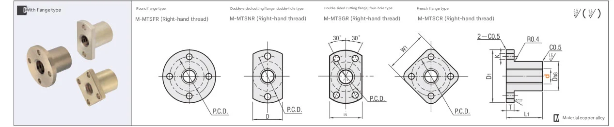 Peek Trapezoidal Nut
